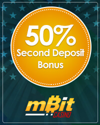 50% Second Deposit Bonus